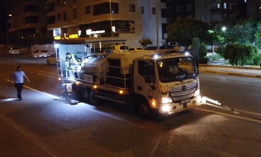 Şanlıurfa’da Trafik Güvenliği İçin Gece Gündüz Mesai- Şanlıurfa Büyükşehir Belediyesi