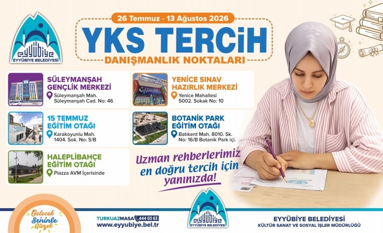 Eyyübiye Belediyesi’nden Ücretsiz YKS Tercih Danışmanlığı – Eyyübiye Belediyesi